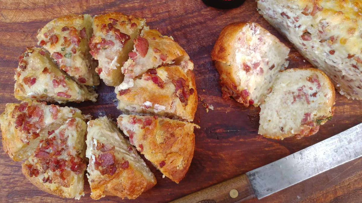 Bacon Cheese Garlic Bread BBQ Pit Boys