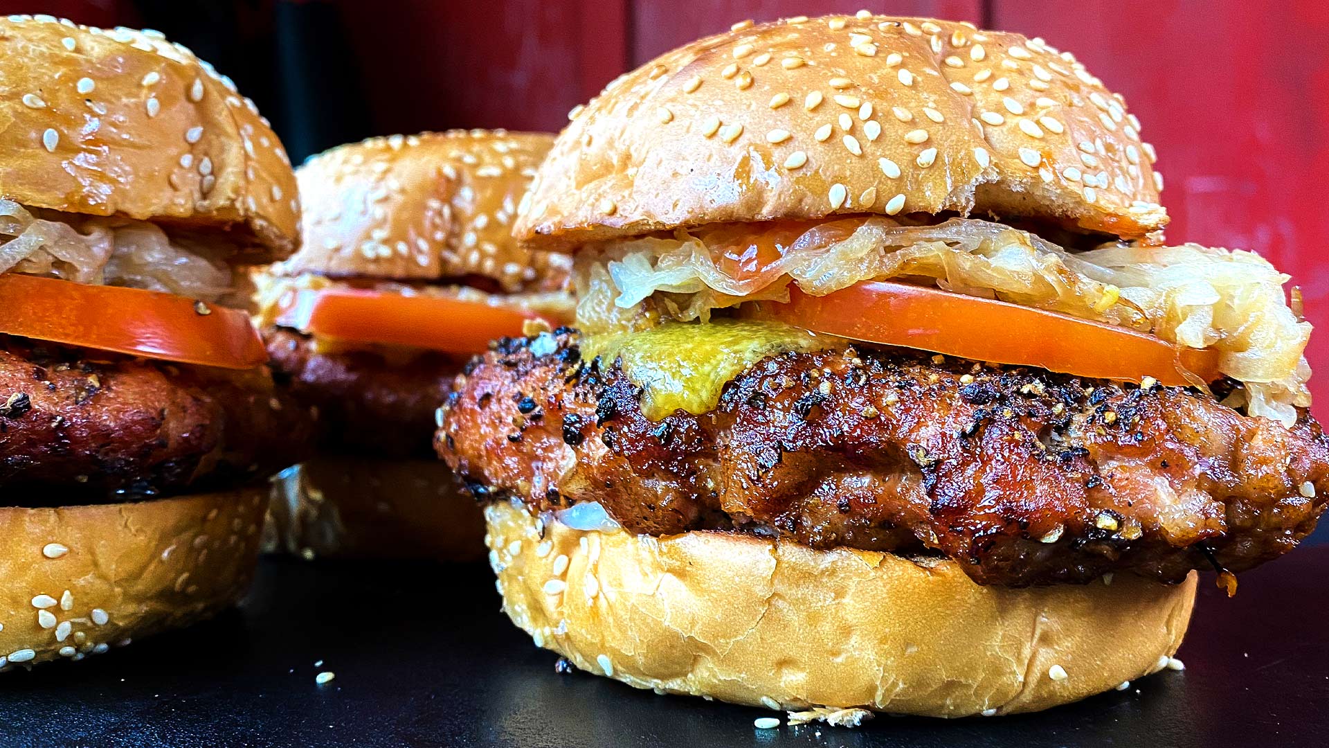 Peppered Pork Bacon Butter Burger  &ndash; BBQ Pit Boys