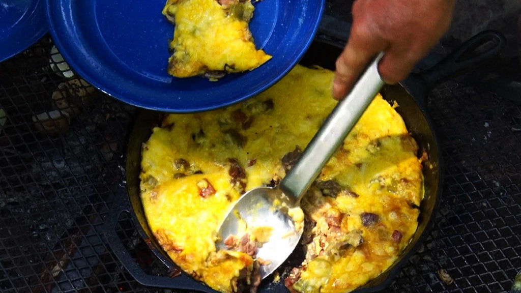 OPEN FIRE EGG, STEAK, HAM AND CHEESE BREAKFAST BBQ Pit Boys