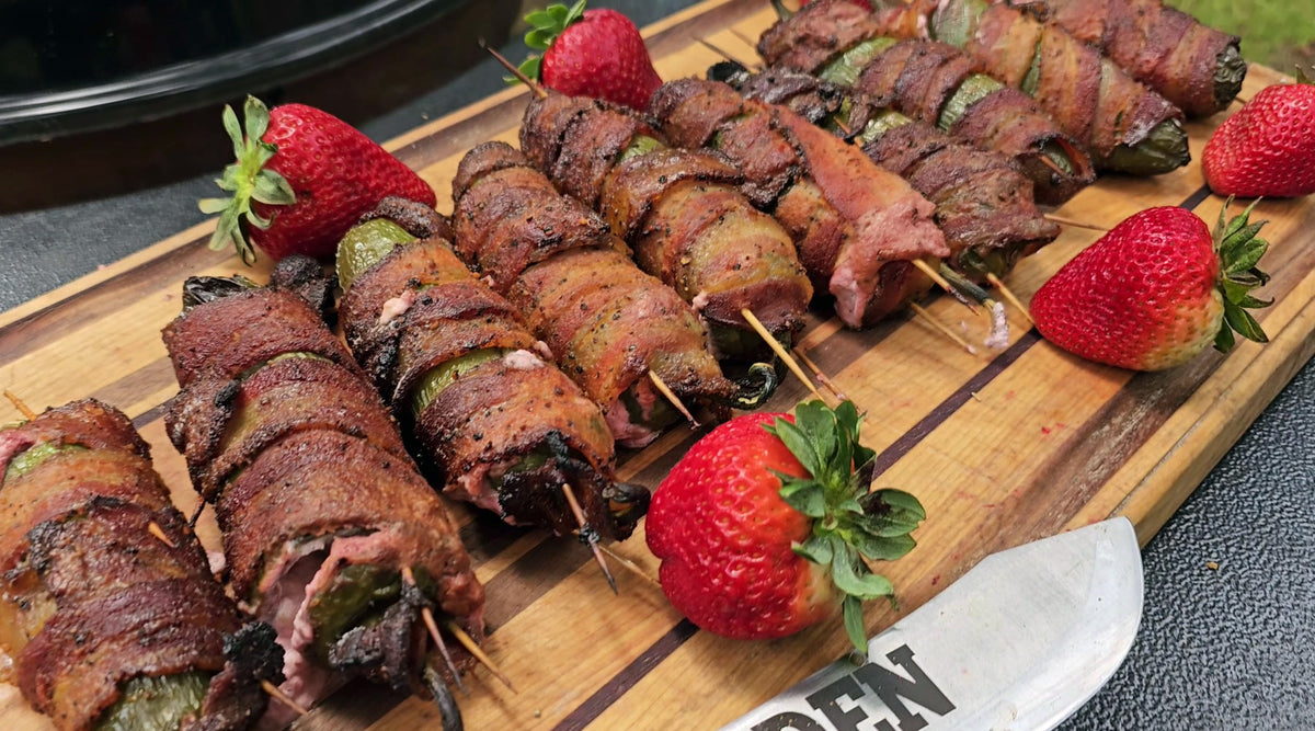Strawberry Bacon Jalapeno Poppers Recipe BBQ Pit Boys