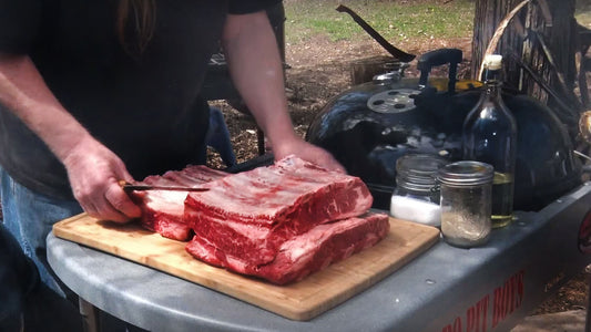 BBQ BEEF RIBS SMOKED ON THE GRILL