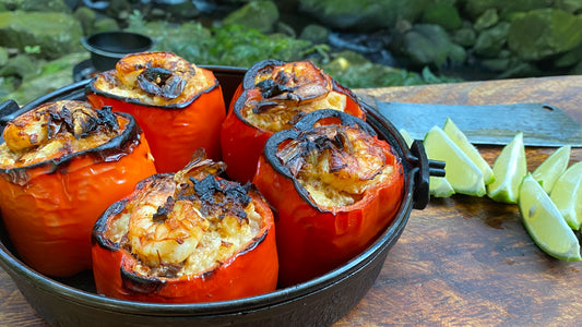 Chipotle Shrimp Stuffed Peppers