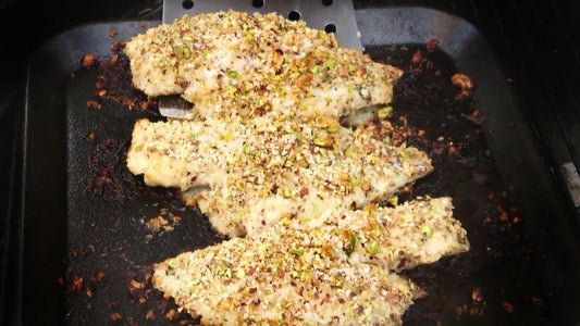 PISTACHIO CRUSTED GRILLED FISH