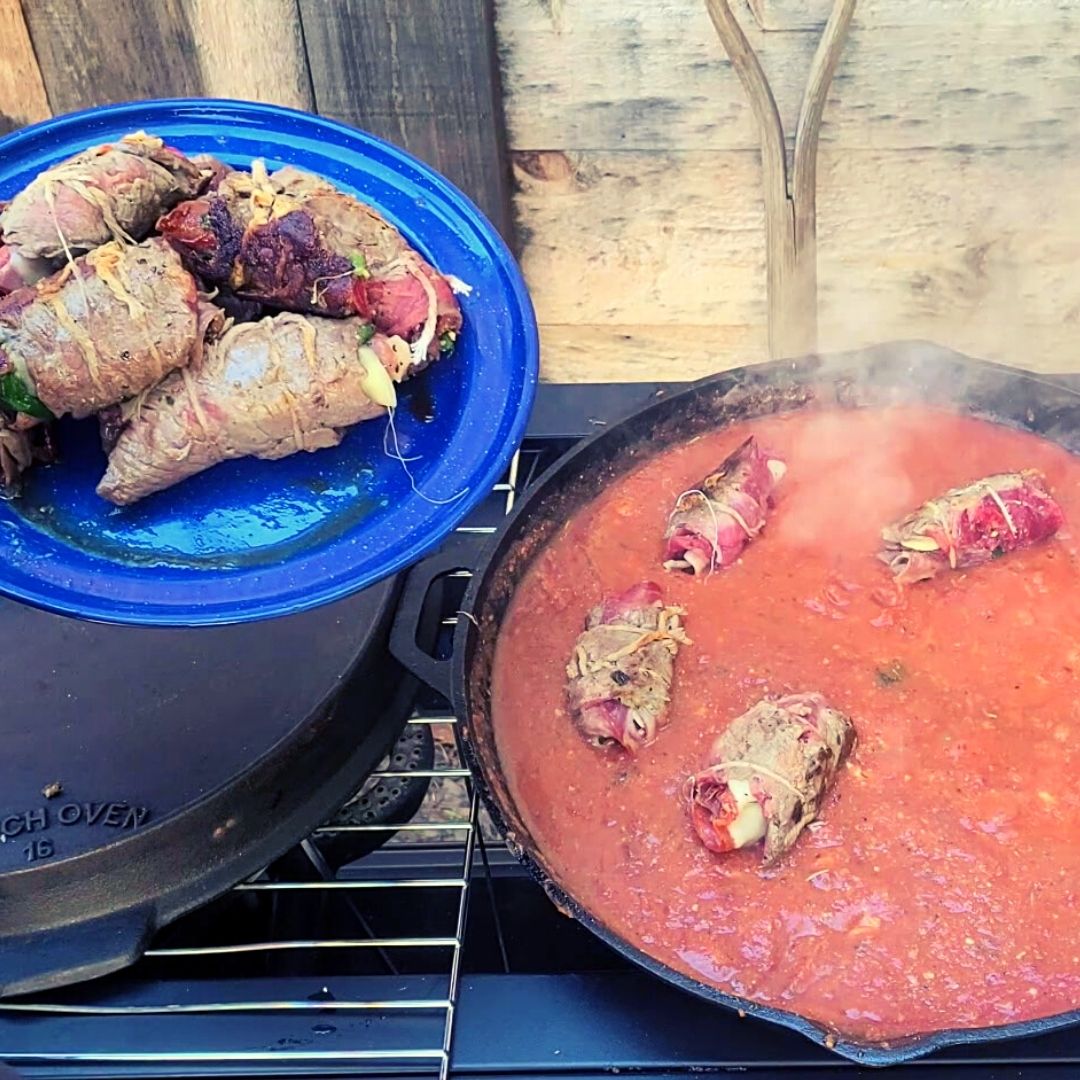 Grilled Beef Braciole recipe BBQ Pit Boys